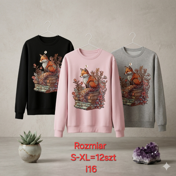 Bluzki damskie Roz S-XL, 1 Kolor Paczka 12 szt